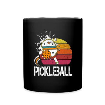 pickleball,-2 t-shirt, - Mug uni - noir - Devant