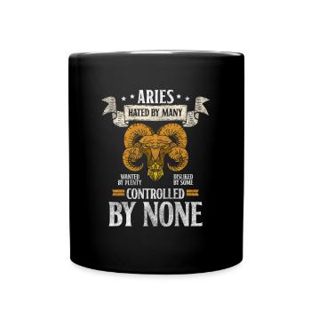 Sternzeichen Konstellation Minerva - Tasse einfarbig - Schwarz - Vorne