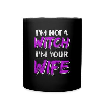 Balai de sorcellerie - Mug uni - noir - Devant
