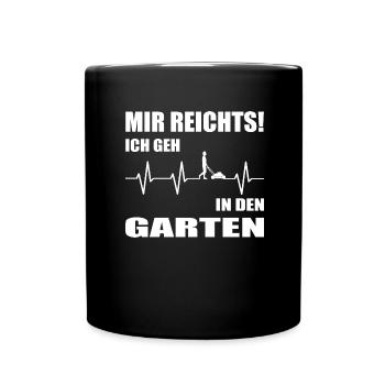 Garten - Tasse einfarbig - Schwarz - Vorne