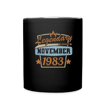 Novembre 1983 Rétro Anniversaire Design Anniversaire - Mug uni - noir - Devant
