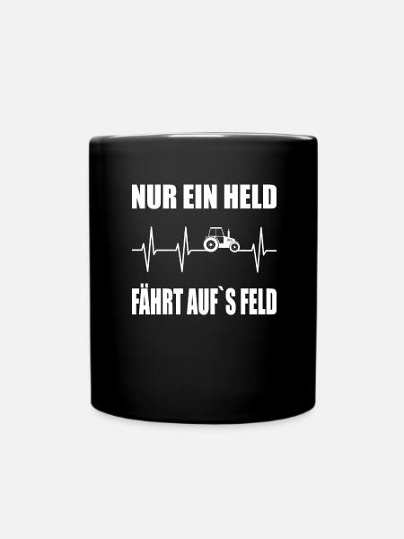 Traktor - Tasse einfarbig - Schwarz