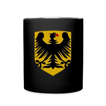 Daheim im schönen Deutschland - Tasse einfarbig - Schwarz - Vorne