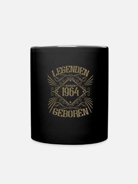 Legtenden wurden 1964 geboren - Tasse einfarbig - Schwarz