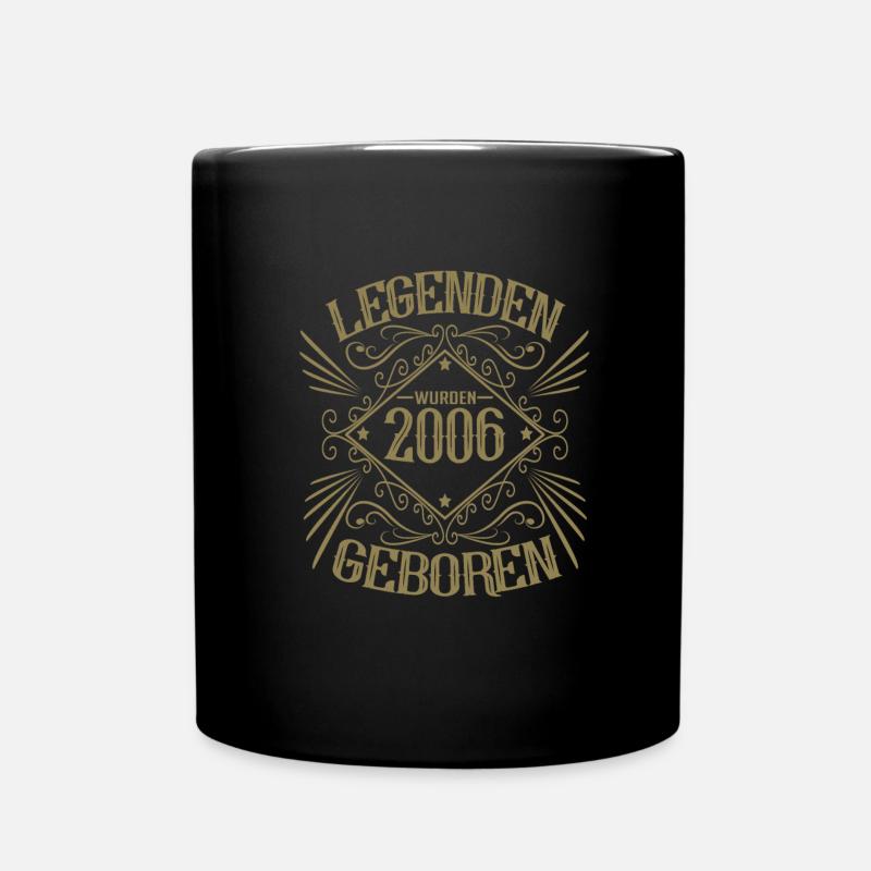 Legenden wurden 2006 geboren - Tasse einfarbig - Schwarz