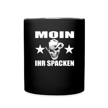 Moin - Tasse einfarbig - Schwarz - Vorne