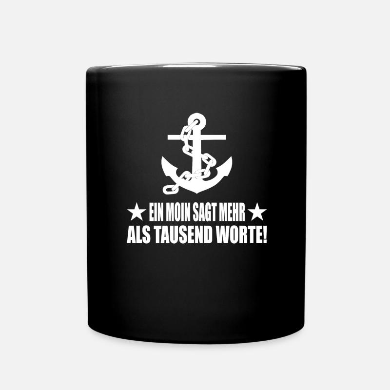 Moin - Tasse einfarbig - Schwarz