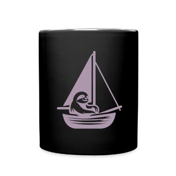 Voile d’été paresseux silhouette cool - Mug uni - noir - Devant