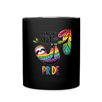 LGBTQ Pride Sloth Pride Month - Full Colour Mug - black - Front