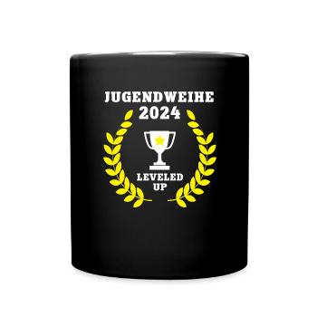 Jugendweihe Feier Party 2024 Osten Jugendfeier - Tasse einfarbig - Schwarz - Vorne