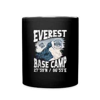 Everest Base Camp Nepal - Full Colour Mug - black - Front