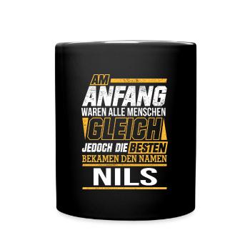 NILS - Die Besten - Tasse einfarbig - Schwarz - Vorne