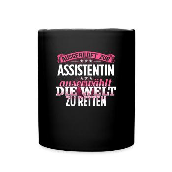 ASSISTENTIN - Die Auserwählte - Tasse einfarbig - Schwarz - Vorne