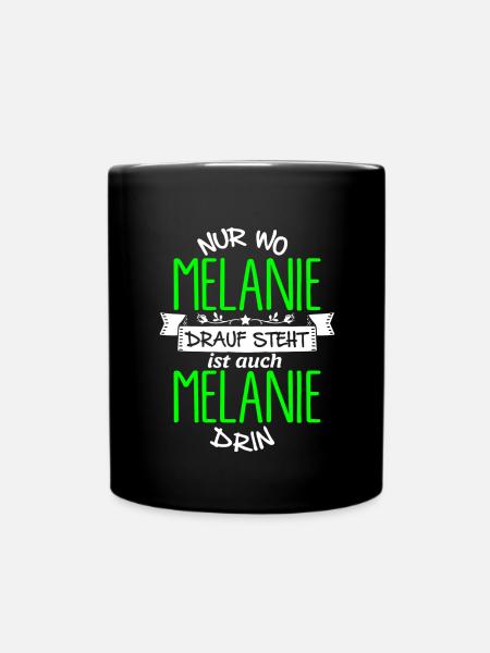 MELANIE die Echte - Tasse einfarbig - Schwarz