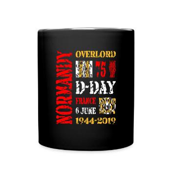 AVM DDAY OVERLORD 75 YEARS - Full Colour Mug - black - Front