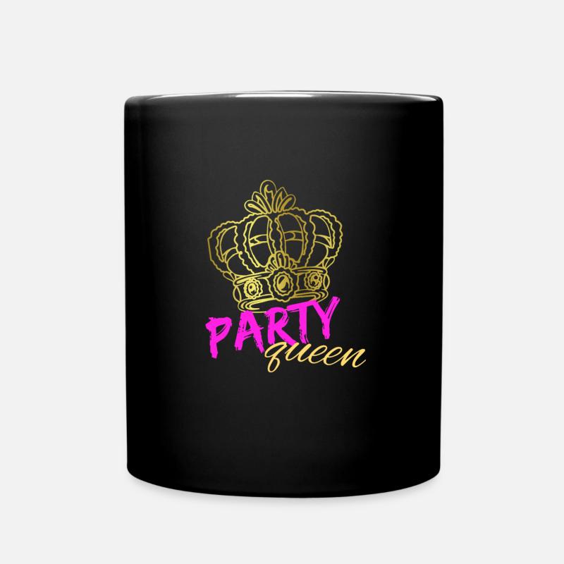 Party Queen - Tasse einfarbig - Schwarz