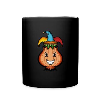Carnival Carnival Helau Alaaf Onion Costume Jeck - Full Colour Mug - black - Front