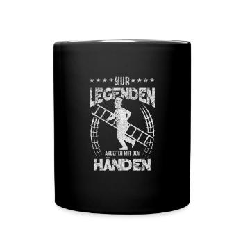 Ramoneurs T-shirts Seules les légendes travaillent avec - Mug uni - noir - Devant