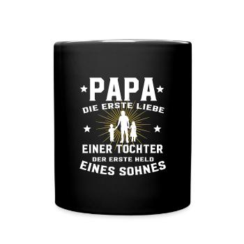 Dad for the daughter The first great love - Full Colour Mug - black - Front