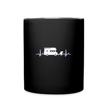 CAMPING CAMPER ZELTEN BERGE - Tasse einfarbig - Schwarz - Vorne