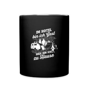 CAMPING TENTE DE CAMPING MONTAGNES - Mug uni - noir - Devant