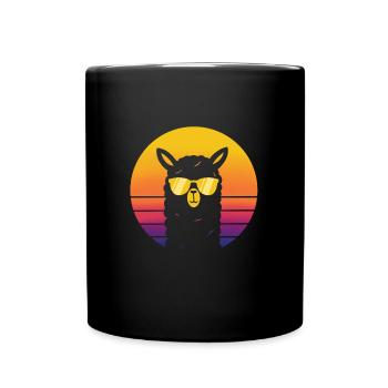 Alpaca funny - Full Colour Mug - black - Front