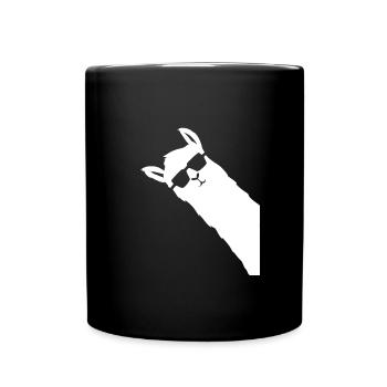 Alpaca funny - Full Colour Mug - black - Front