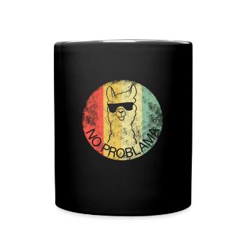 Alpaca funny - Full Colour Mug - black - Front