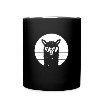 Alpaca funny - Full Colour Mug - black - Front