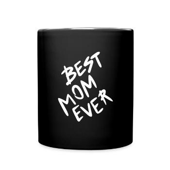Beste Mama der Welt - Tasse einfarbig - Schwarz - Vorne