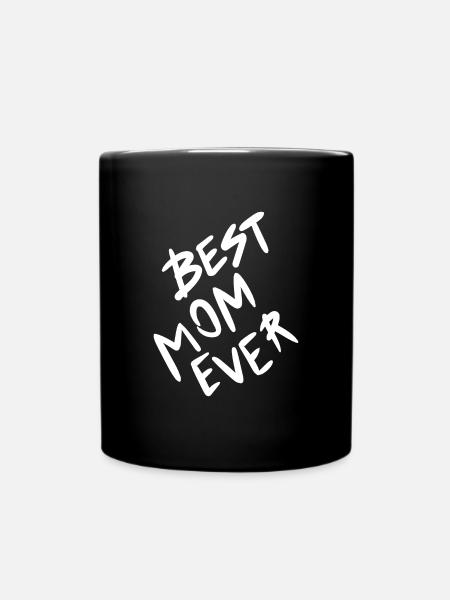 Beste Mama der Welt - Tasse einfarbig - Schwarz