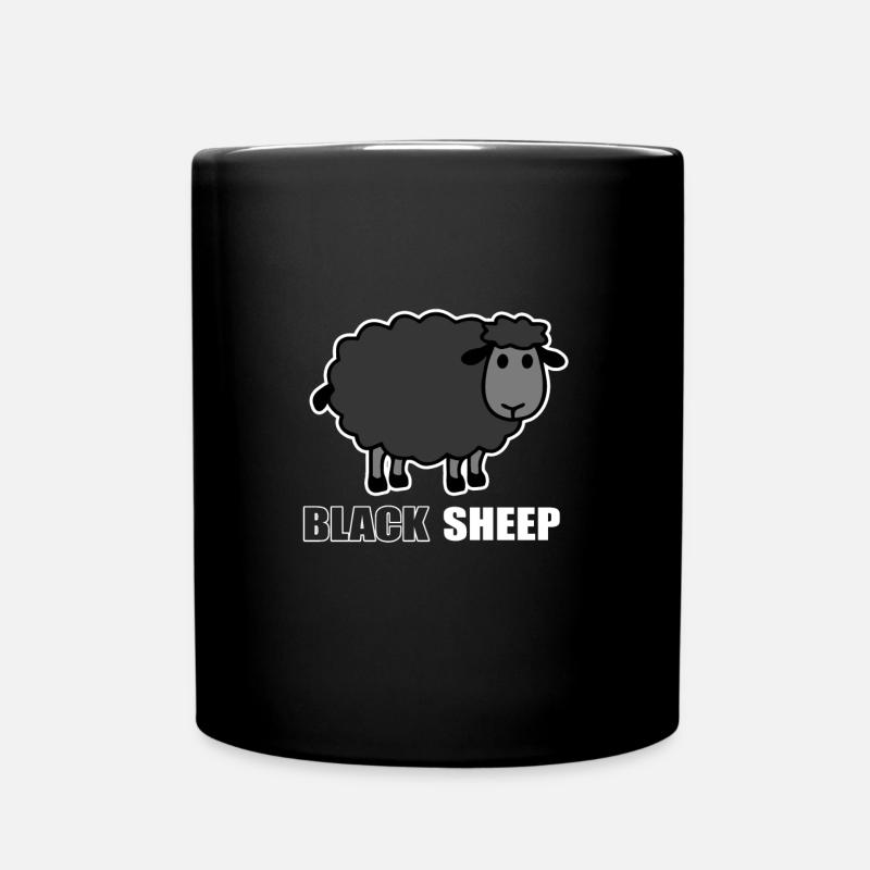 Schwarzes Schaf - Tasse einfarbig - Schwarz
