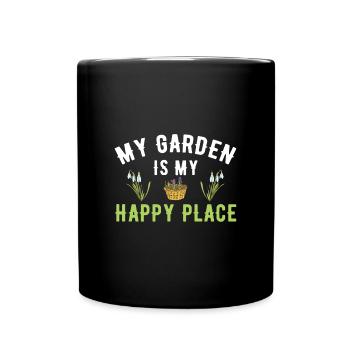 Mon jardin - Mug uni - noir - Devant