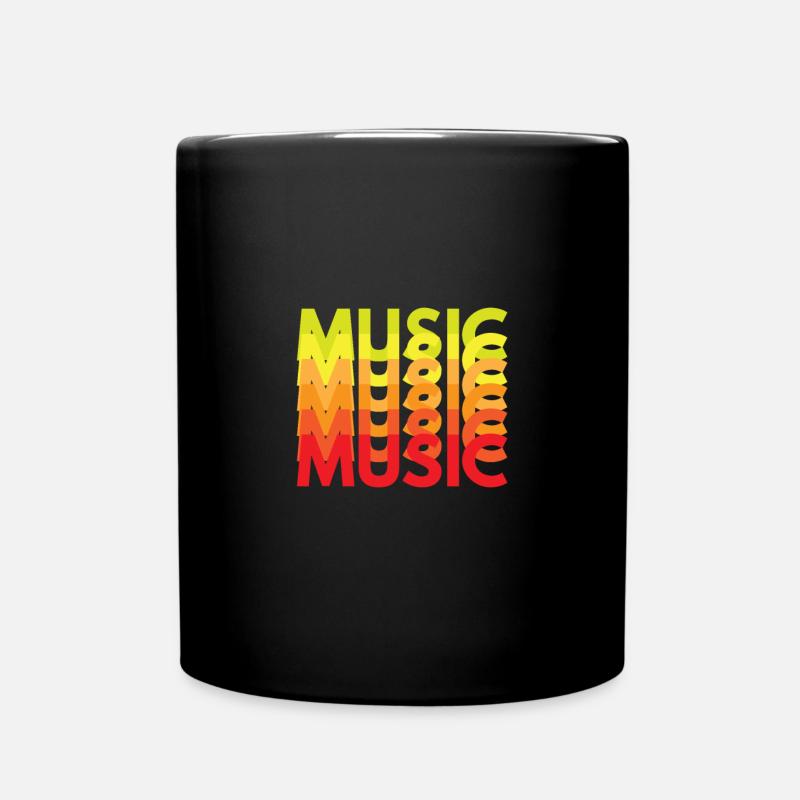 Musik Musik Musik - Tasse einfarbig - Schwarz