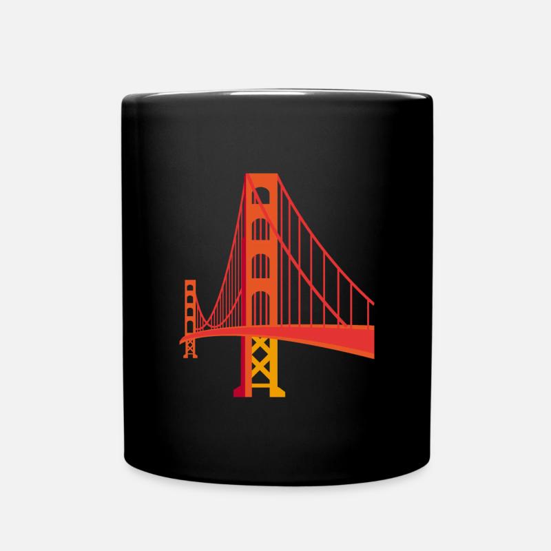 Pont du Golden Gate - Mug uni - noir
