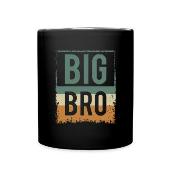 Big Bro - Frère - Frère et soeur - Rétro Vintage - Mug uni - noir - Devant