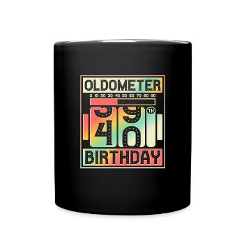 40th Birthday Gift 1981 40 Years - Full Colour Mug - black - Front