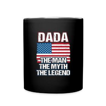 Dada - The Man The Myth The Legend Dad Grandpa - Mug uni - noir - Devant