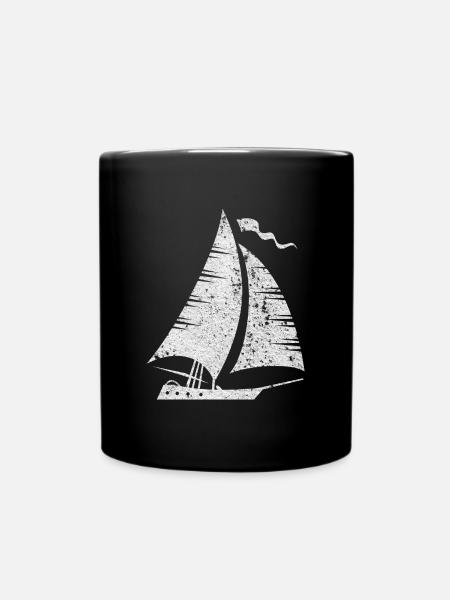 Segelboot Segeln Segler - Tasse einfarbig - Schwarz