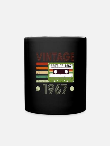 54. Geburtstag Geschenk Jahrgang 1967 - Tasse einfarbig - Schwarz