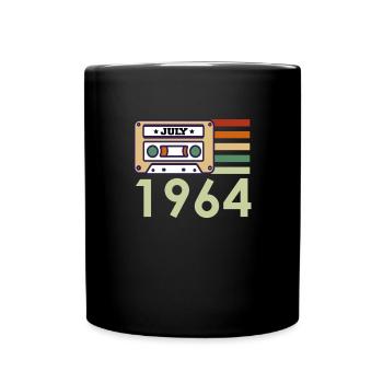 57th Birthday Gift July 1964 - Full Colour Mug - black - Front