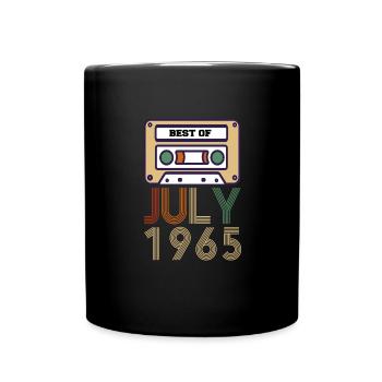 56e anniversaire cadeau juillet 1965 - Mug uni - noir - Devant