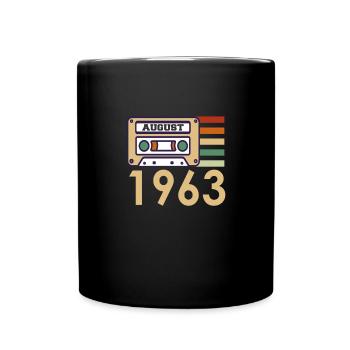58e anniversaire cadeau d’août 1963 - Mug uni - noir - Devant