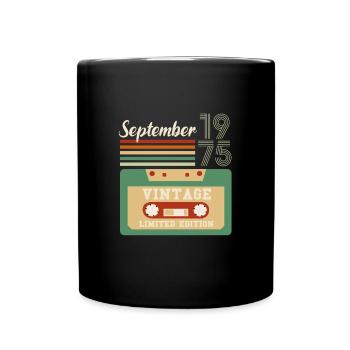 46e anniversaire cadeau septembre 1975 - Mug uni - noir - Devant