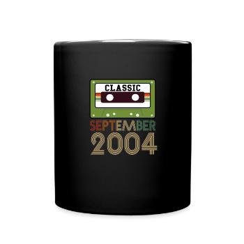 17th Birthday Gift September 2004 - Full Colour Mug - black - Front