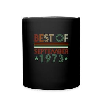 48th birthday gift September 1973 - Full Colour Mug - black - Front
