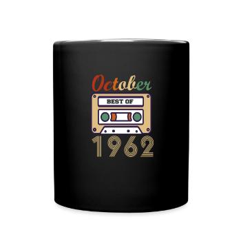 59th birthday gift October 1962 - Full Colour Mug - black - Front