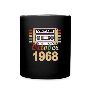 53rd birthday gift October 1968 - Full Colour Mug - black - Front