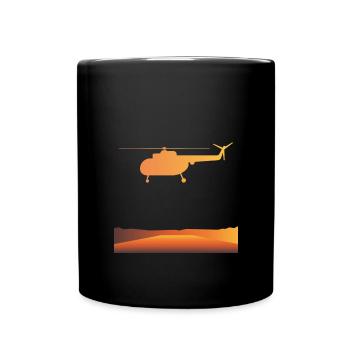 Avion - Mug uni - noir - Devant
