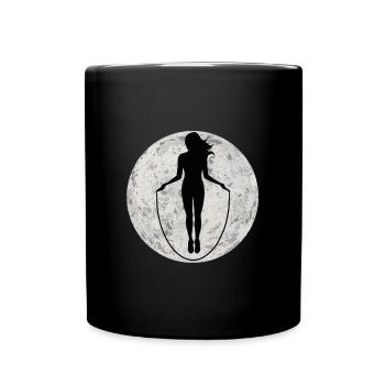 Jumping Rope Jumping Rope Jumping Sticker Shirt - Full Colour Mug - black - Front